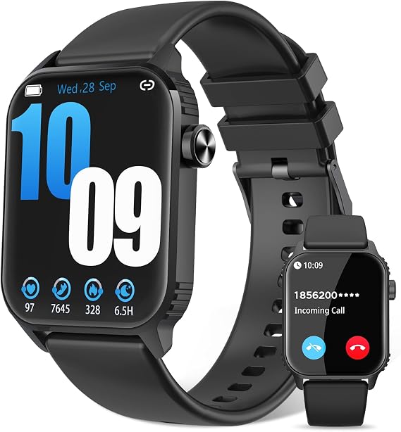 Smart Watch for Men, 120+ Sports Modes Smartwatch with 1.83" HD Touchsreen, Sleep Monitor, IP67 Waterproof, Bluetooth Call & Music Control Fitness Watch for